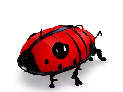 Realistic Robotic Ladybug 3D Model Low-poly 3D model
