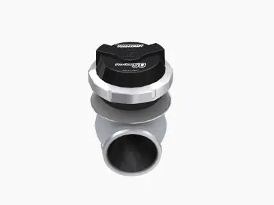 Turbosmart Pro-Gate50 wastegate Low-poly 3D model