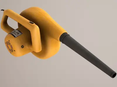 Electric Blower Low-poly 3D model