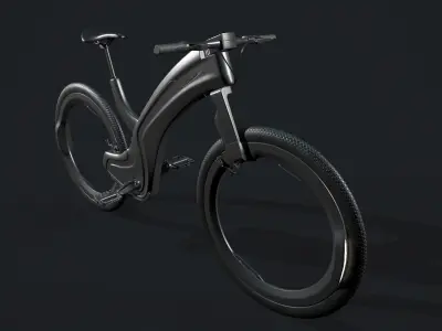 ElectroVelo futuristic bike design 3D model