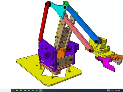Robot arm 3D model Free 3D model