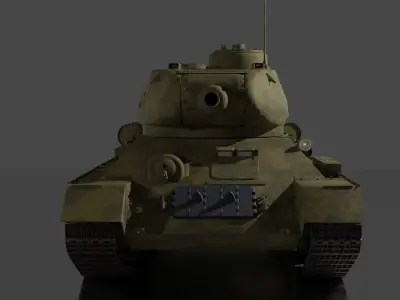 T-34 85 Tank 3D model