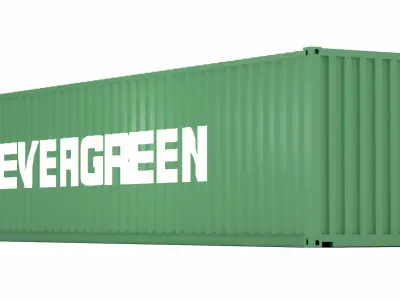 Evergreen Shipping Container 3D model
