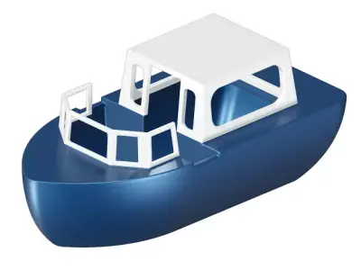 Recreational Boat Toy 3D model