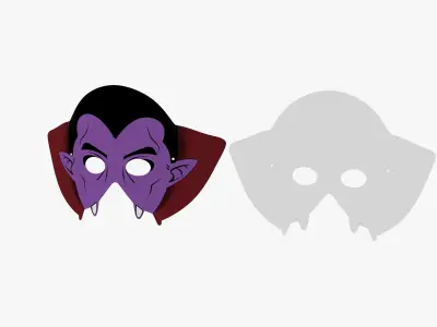 Halloween Masks For Children 3D model