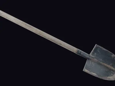 Shovel Realistic Free low-poly 3D model