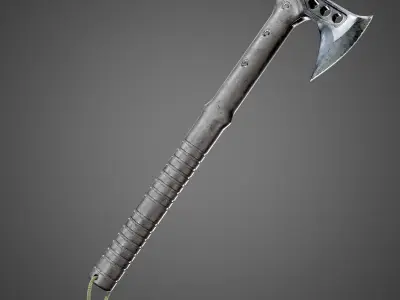 M48 Hawk Tactical Tomahawk AAA PBR Game Ready Asset Low-poly 3D model