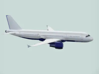 Commercial Airplane Model 3D print model