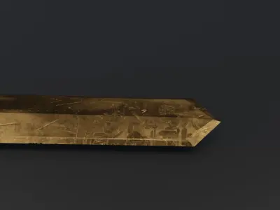 Dagger 3D Model knife Low-poly 3D model