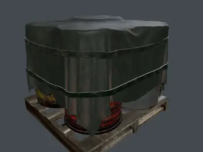 Military Material Low-poly 3D model get