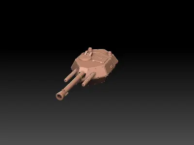Tank And Artillery Cannons 3D print model