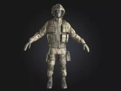 Camouflage Operator  Master of the Hidden Terrain 3D model