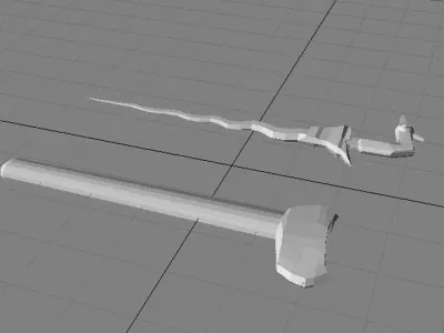 Keris Jawa 3D model