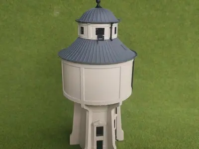 Austrian Water Tower Graz 1-87 resin 3D print model