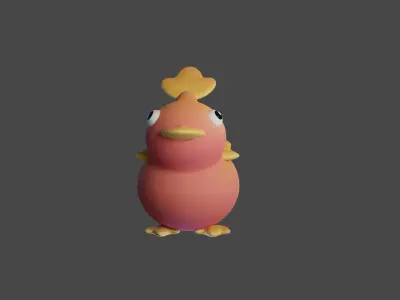 Bird Game Model 09 Low-poly 3D model