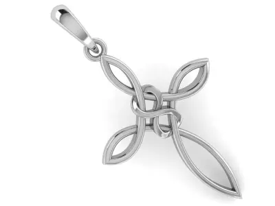 CROSS PENDANT CR166 3D print model
