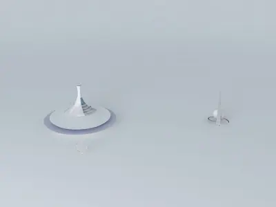 kj futuristic building Free 3D model