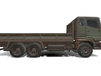 mitsubishi-fuso-super-great old truck 3D model