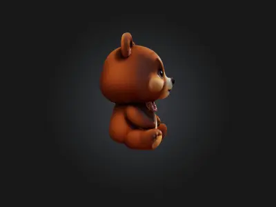 cute cartoon bear model 3D model