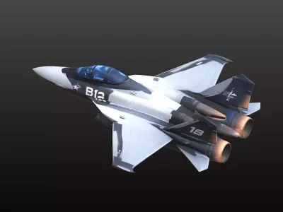 Stealth Fighter Jet Figurine B12 Inspired 3D print model