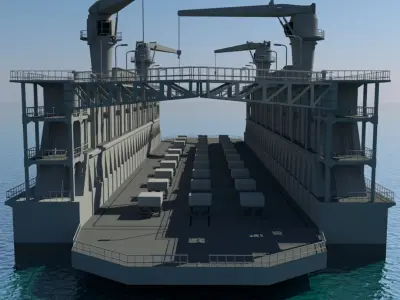 Floating Drydock 3D model purchase 3D model