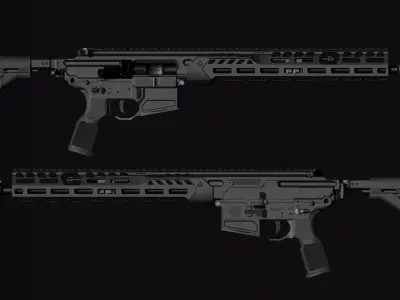 SIG Sauer CSAW RECCE MCX Spear LT Low-poly 3D model