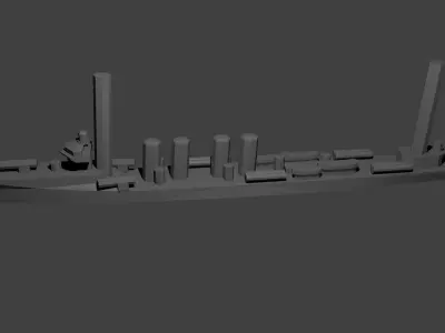 US Sampson Class Destroyer 3D print model