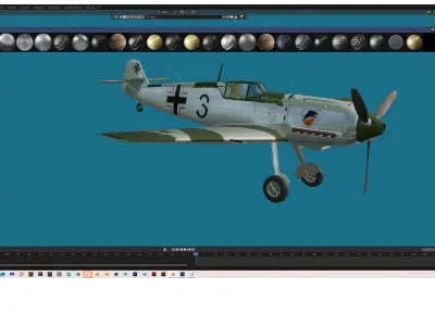 Me-109E Free 3D model