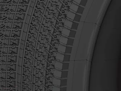 New winter tire 3D model