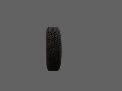 Car tire Free low-poly 3D model