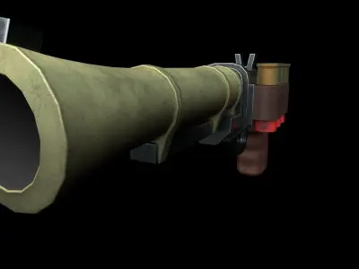 GAME READY - GUN Low-poly 3D model