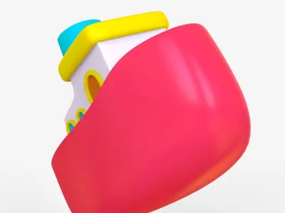 Toon Boat 3D model