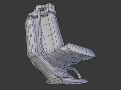 Futuristic control module Low-Poly Low-poly 3D model