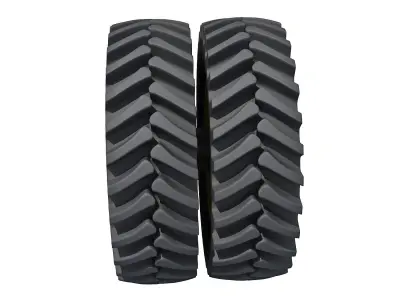 8 Tyres Collection two tractor 3D model
