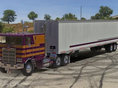 Marmon 110P Truck with Trailer 3D model purchase