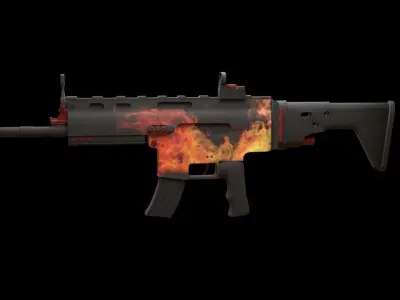 FN Skar-l Fire Low-poly 3D model