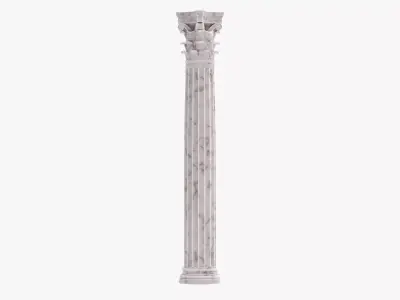 Corinthian Column V1 - Ornate Classical Pillar 3D model