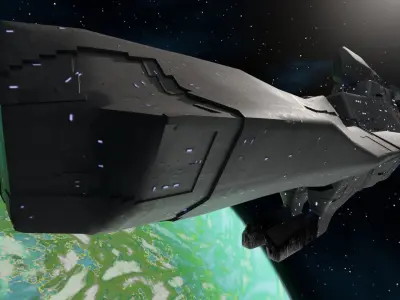 Star Ship Low-poly 3D model