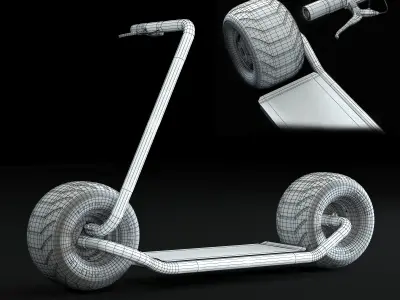 electric scooter stator 3D model