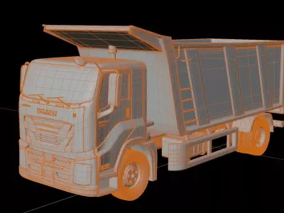 Isuzu Giga Tractor Tipper Truck 3D model