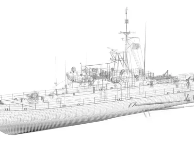 Fremantle Class Patrol Boat - HMAS Townsville 3D model