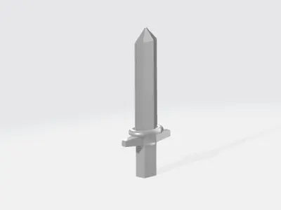 sword metal spike 3D model