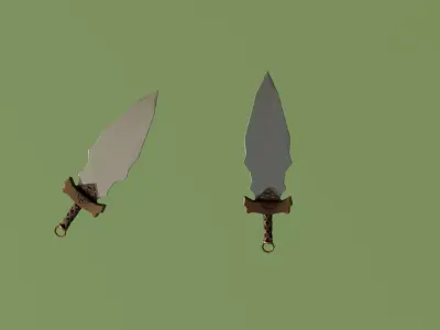 Weapons Low-poly 3D model