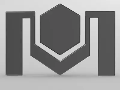 belkomunmash logo 3D model by 3dlogoman