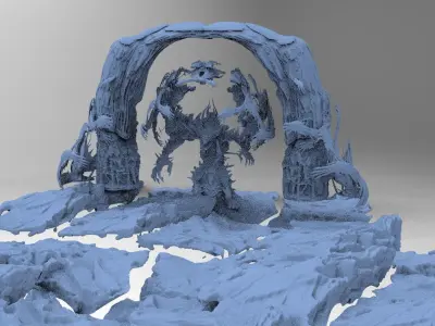  Demon Clawed archway 2 3D model