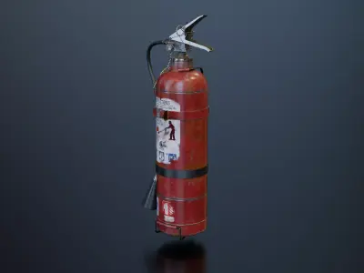 Industrial Fire Extinguisher -Detail 3D Model 3D model