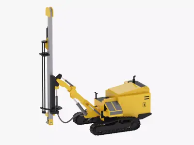 Drill Rig Surface Mining D40SH Low-poly 3D model