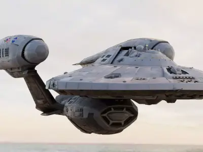 Spaceship JEFFERIES Interstellar Class Original Concept Design 3D model