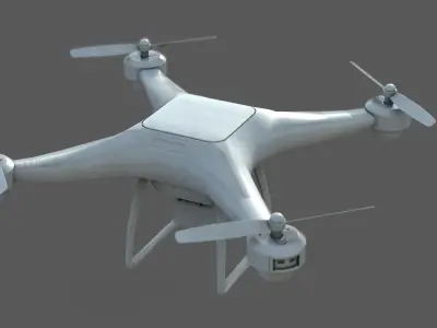 QUADCOPTER DRONE Low-poly 3D model get