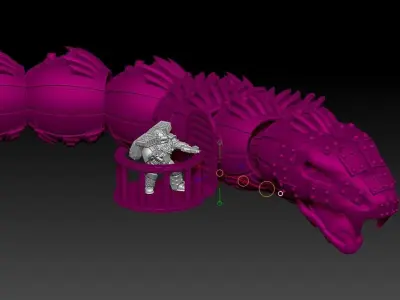 Snake Titan 28mm size 3D print model